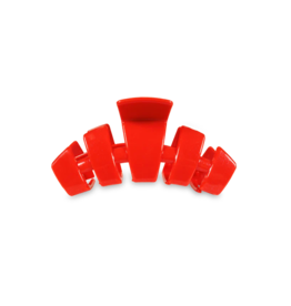 TELETIES Medium Classic Claw Hair Clip in Rudolph Red