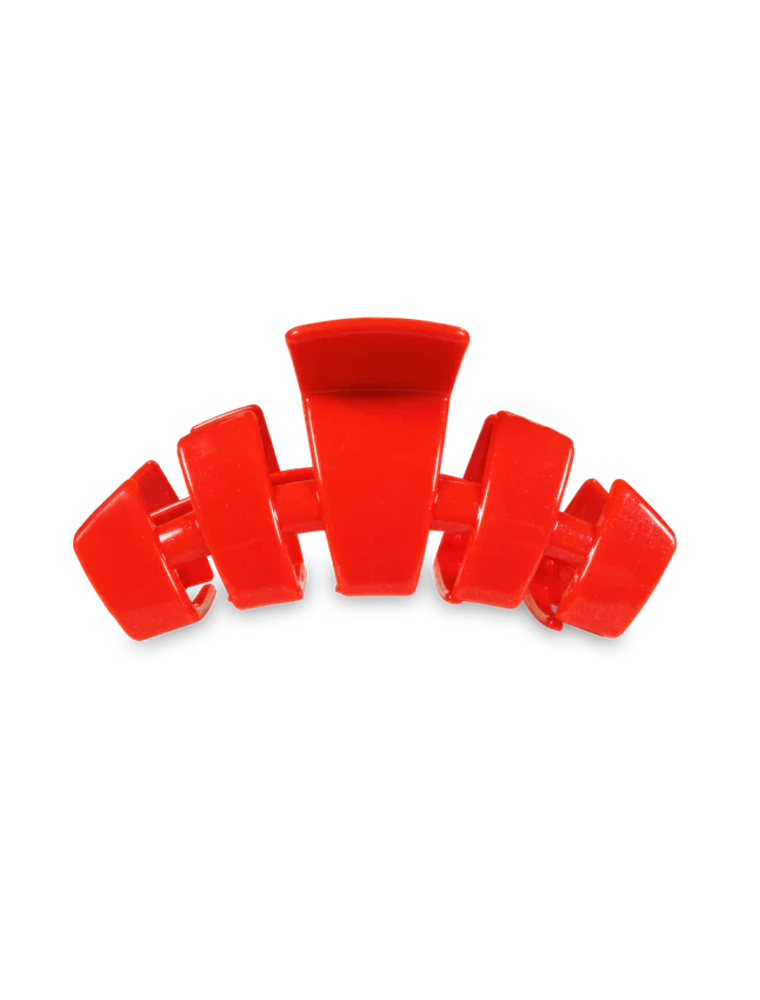 TELETIES Medium Classic Claw Hair Clip in Rudolph Red