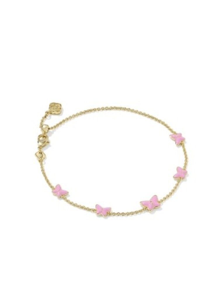 KENDRA SCOTT DESIGN Lillia Butterfly Gold Enamel Delicate Chain Bracelet