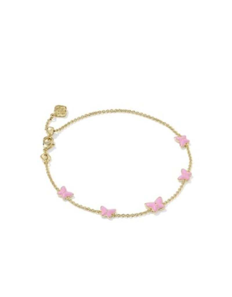 KENDRA SCOTT DESIGN Lillia Butterfly Gold Enamel Delicate Chain Bracelet
