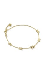 KENDRA SCOTT DESIGN Lillia Butterfly Gold Enamel Delicate Chain Bracelet