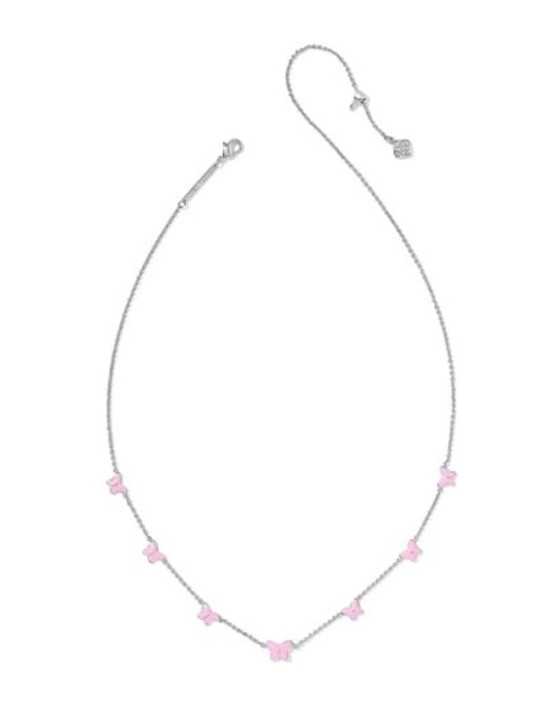 KENDRA SCOTT DESIGN Lillia Butterfly Silver Enamel Strand Necklace