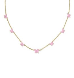 KENDRA SCOTT DESIGN Lillia Butterfly Gold Enamel Strand Necklace