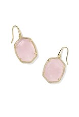 KENDRA SCOTT DESIGN Daphne Gold Pave Frame Drop Earrings