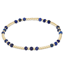 ENEWTON DESIGN Joy Pattern 3mm Bead Bracelet in Lapis/Gold