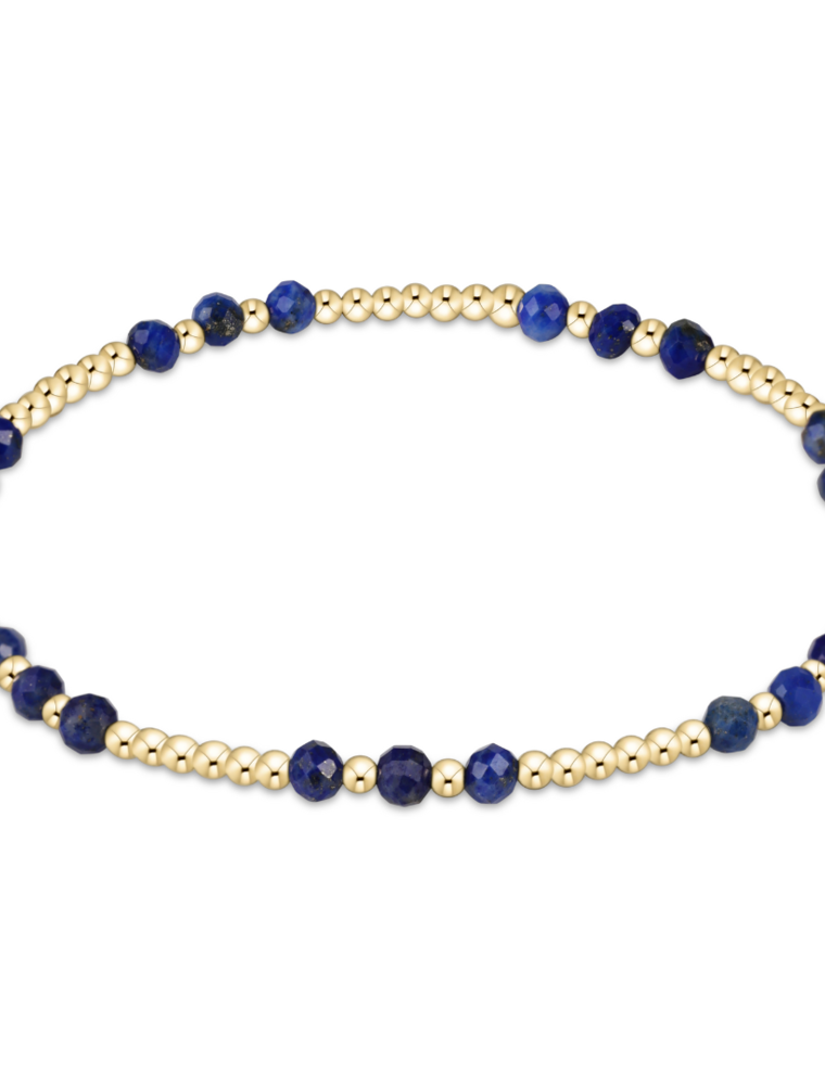 ENEWTON DESIGN Joy Pattern 3mm Bead Bracelet in Lapis/Gold
