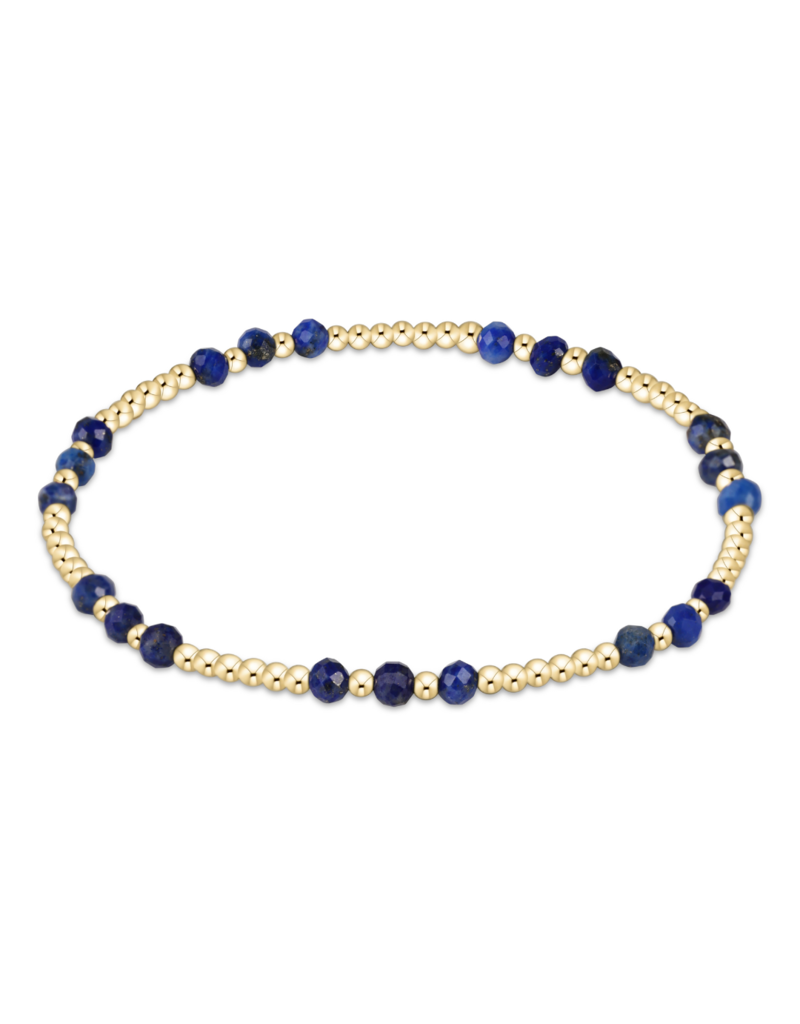 ENEWTON DESIGN Joy Pattern 3mm Bead Bracelet in Lapis/Gold