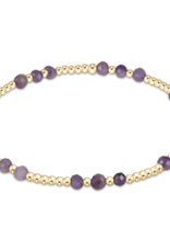 ENEWTON DESIGN Joy Pattern 3mm Bead Bracelet in Amethyst/Gold