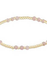 ENEWTON DESIGN Joy Pattern 3mm Bead Bracelet in Pink Opal/Gold