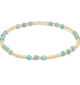 ENEWTON DESIGN Joy Pattern 3mm Bead Bracelet in Amazonite/Gold