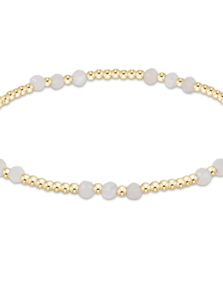 ENEWTON DESIGN Joy Pattern 3mm Bead Bracelet in Moonstone/Gold