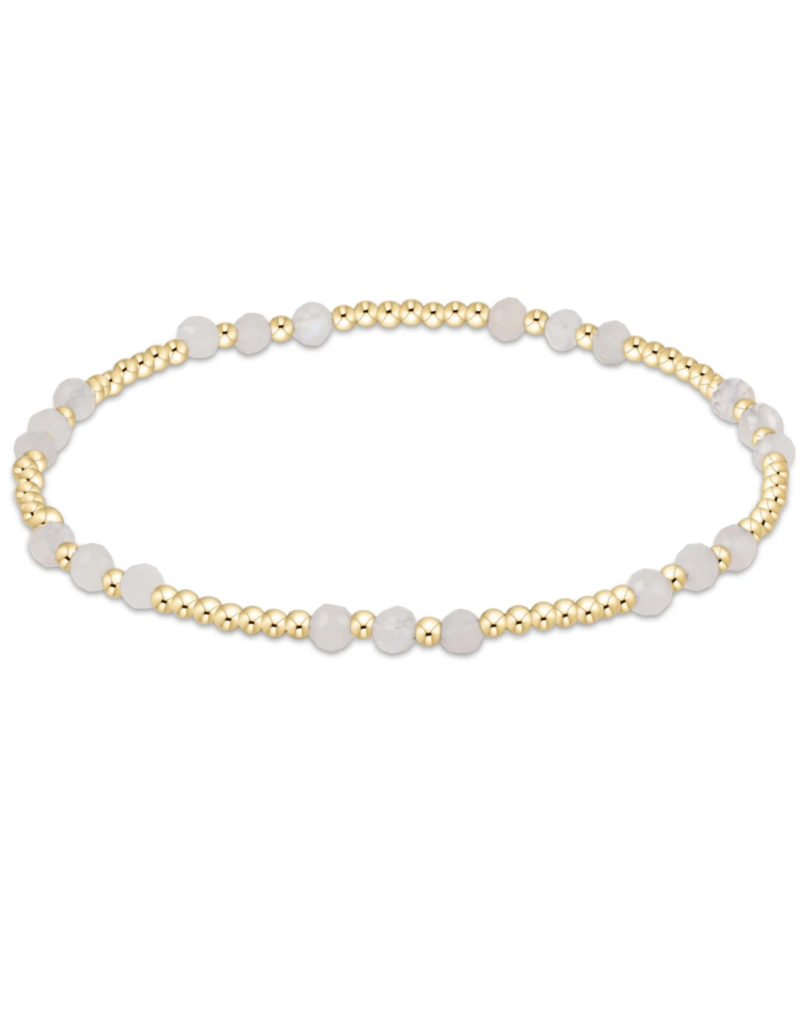 ENEWTON DESIGN Joy Pattern 3mm Bead Bracelet in Moonstone/Gold