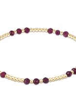 ENEWTON DESIGN Joy Pattern 3mm Bead Bracelet in Ruby/Gold