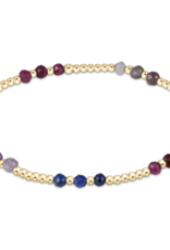 ENEWTON DESIGN Joy Pattern 3mm Bead Bracelet in Hot Mess FW25/Gold