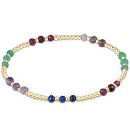 ENEWTON DESIGN Joy Pattern 3mm Bead Bracelet in Hot Mess FW25/Gold