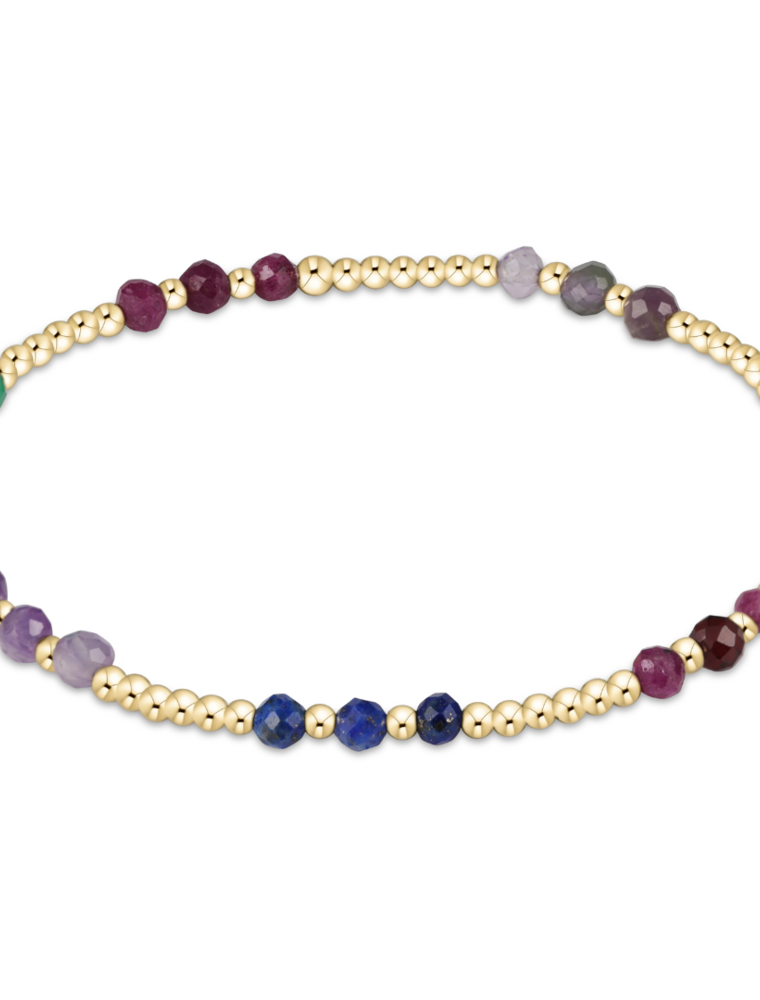 ENEWTON DESIGN Joy Pattern 3mm Bead Bracelet in Hot Mess FW25/Gold