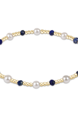 ENEWTON DESIGN Pearl Sincerity Pattern 4mm Bead Bracelet in Lapis/Gold