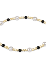 ENEWTON DESIGN Pearl Sincerity Pattern 4mm Bead Bracelet in Faceted Onyx/Gold