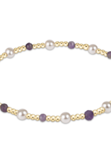 ENEWTON DESIGN Pearl Sincerity Pattern 4mm Bead Bracelet in Amethyst/Gold