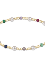 ENEWTON DESIGN Pearl Sincerity Pattern 4mm Bead Bracelet in Hot Mess FW25/Gold