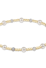 ENEWTON DESIGN Pearl Sincerity Pattern 4mm Bead Bracelet in Labradorite/Gold