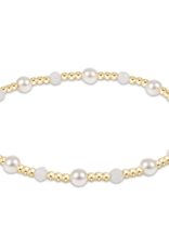 ENEWTON DESIGN Pearl Sincerity Pattern 4mm Bead Bracelet in Moonstone/Gold