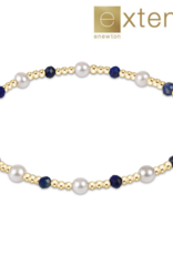 ENEWTON DESIGN Extends Pearl Sincerity Pattern 4mm Bead Bracelet in Lapis/Gold