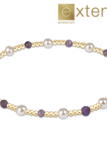 ENEWTON DESIGN Extends Pearl Sincerity Pattern 4mm Bead Bracelet in Amethyst/Gold
