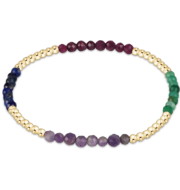 ENEWTON DESIGN Blissful Pattern 2.5mm Bead Bracelet in Hot Mess FW25/Gold