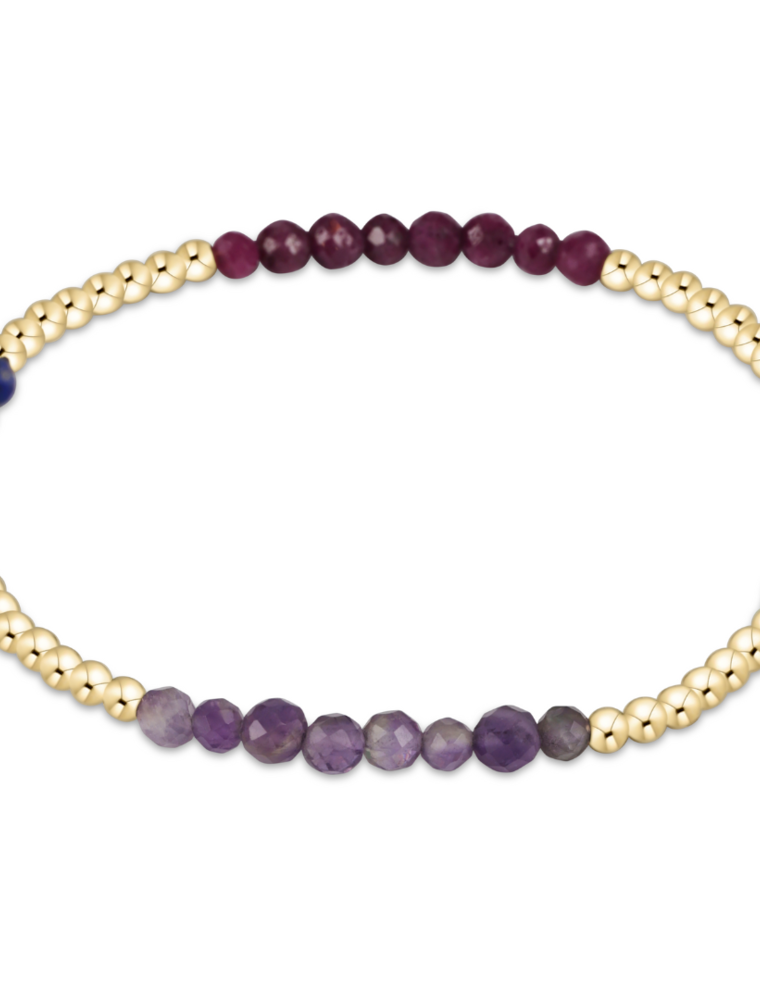 ENEWTON DESIGN Blissful Pattern 2.5mm Bead Bracelet in Hot Mess FW25/Gold
