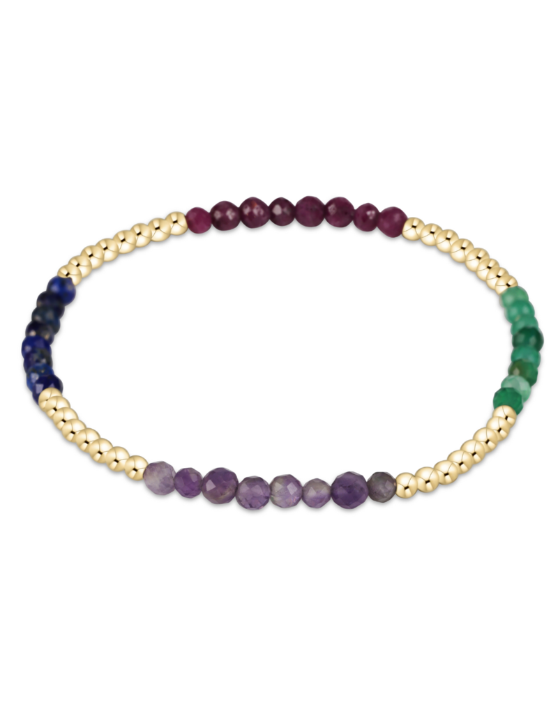 ENEWTON DESIGN Blissful Pattern 2.5mm Bead Bracelet in Hot Mess FW25/Gold