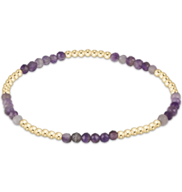 ENEWTON DESIGN Blissful Pattern 2.5mm Bead Bracelet in Amethyst/Gold