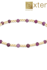 ENEWTON DESIGN Extends Classic Sincerity Pattern 3mm Bead Bracelet in Ruby/Gold