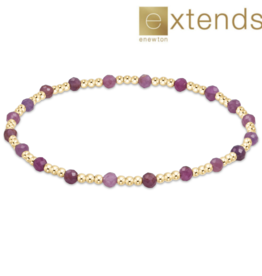 ENEWTON DESIGN Extends Classic Sincerity Pattern 3mm Bead Bracelet in Ruby/Gold