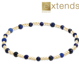 ENEWTON DESIGN Extends Classic Sincerity Pattern 3mm Bead Bracelet in Lapis/Gold