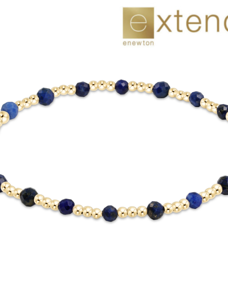 ENEWTON DESIGN Extends Classic Sincerity Pattern 3mm Bead Bracelet in Lapis/Gold