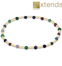 ENEWTON DESIGN Extends Classic Sincerity Pattern 3mm Bead Bracelet in Hot Mess FW25/Gold