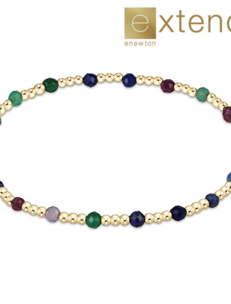ENEWTON DESIGN Extends Classic Sincerity Pattern 3mm Bead Bracelet in Hot Mess FW25/Gold