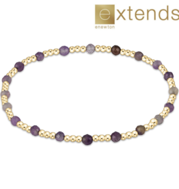 ENEWTON DESIGN Extends Classic Sincerity Pattern 3mm Bead Bracelet in Amethyst/Gold
