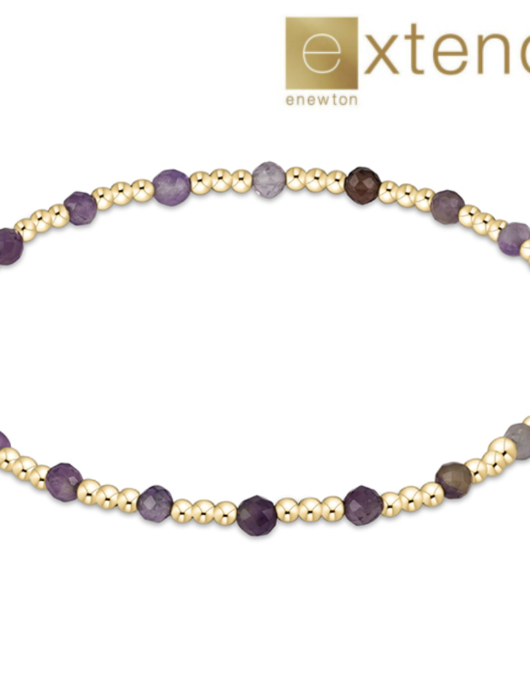 ENEWTON DESIGN Extends Classic Sincerity Pattern 3mm Bead Bracelet in Amethyst/Gold