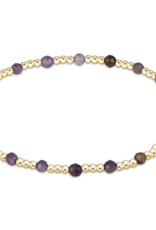 ENEWTON DESIGN Classic Sincerity Pattern 3mm Bead Bracelet in Amethyst/Gold