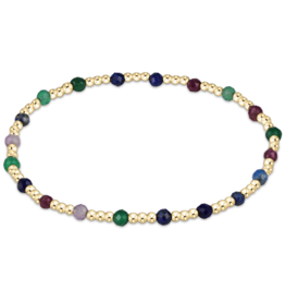 ENEWTON DESIGN Classic Sincerity Pattern 3mm Bead Bracelet in Hot Mess FW25/Gold