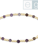 ENEWTON DESIGN eGirl Classic Sincerity Pattern 3mm Bead Bracelet in Amethyst/Gold