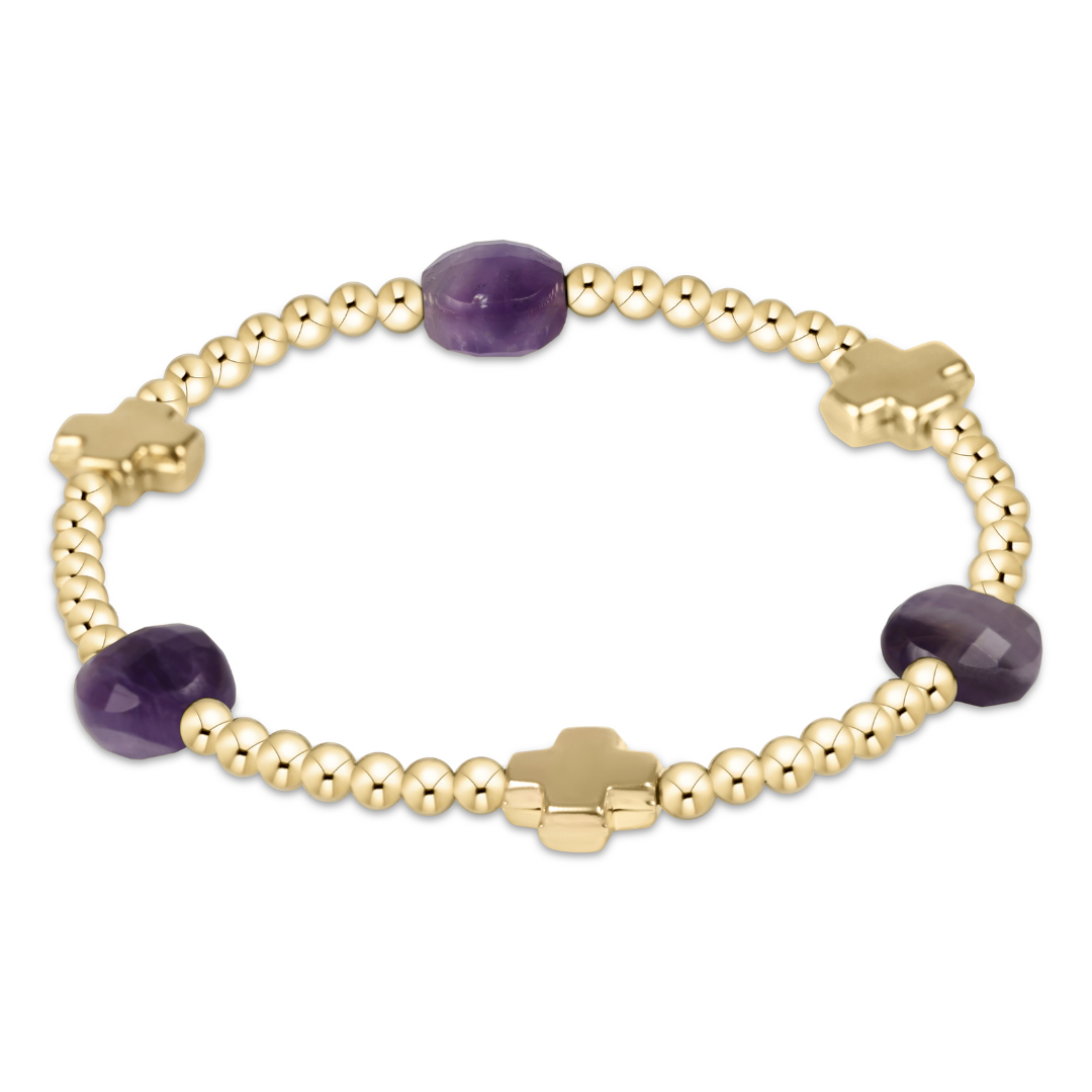 なつ　1/9 アクセ3点おまとめ eNewton Signature Cross Admire Pattern 3mm Bead Bracelet in