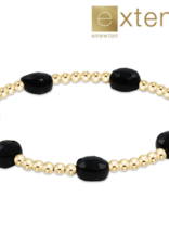 ENEWTON DESIGN Extends Admire 3mm Bead Bracelet in Faceted Onyx/Gold