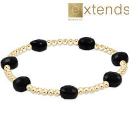 ENEWTON DESIGN Extends Admire 3mm Bead Bracelet in Faceted Onyx/Gold