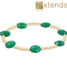 ENEWTON DESIGN Extends Admire 3mm Bead Bracelet in Green Onyx/Gold