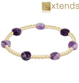 ENEWTON DESIGN Extends Admire 3mm Bead Bracelet in Amethyst/Gold