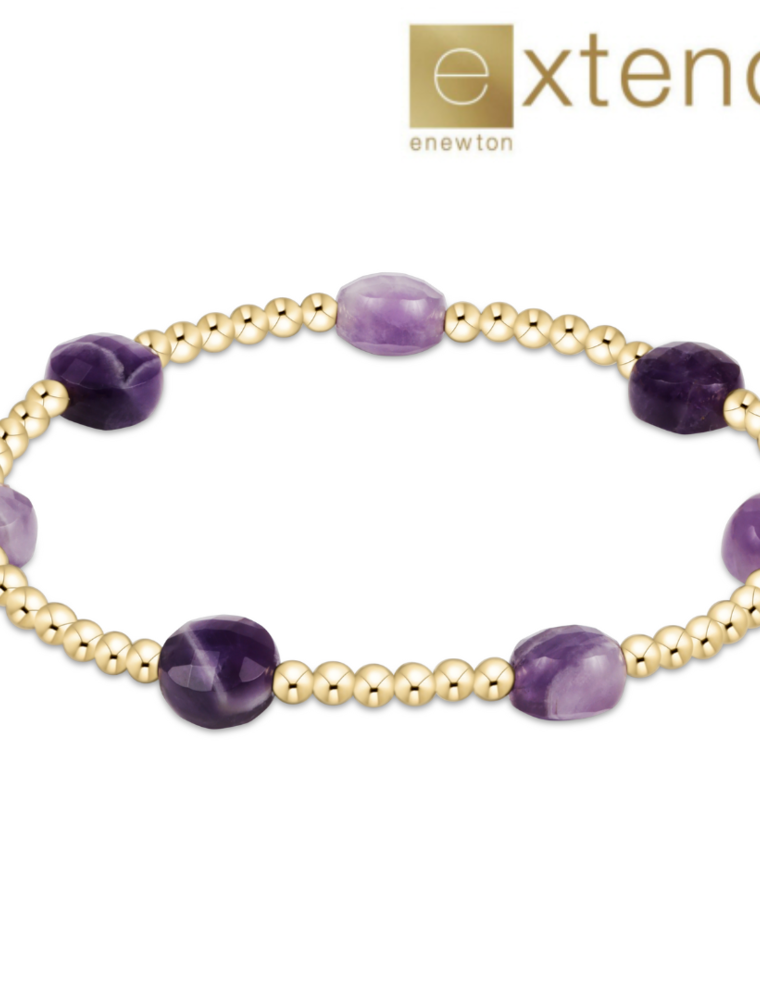 ENEWTON DESIGN Extends Admire 3mm Bead Bracelet in Amethyst/Gold