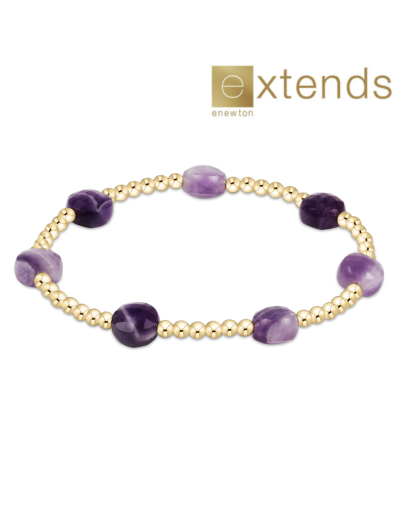 ENEWTON DESIGN Extends Admire 3mm Bead Bracelet in Amethyst/Gold